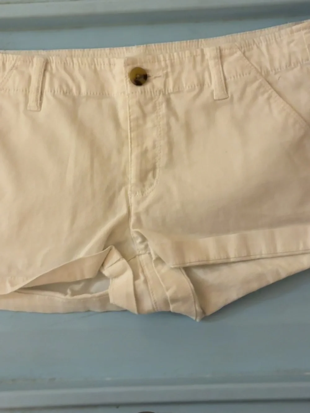 Women’s White Casual Cotton Chino Shorts🌼